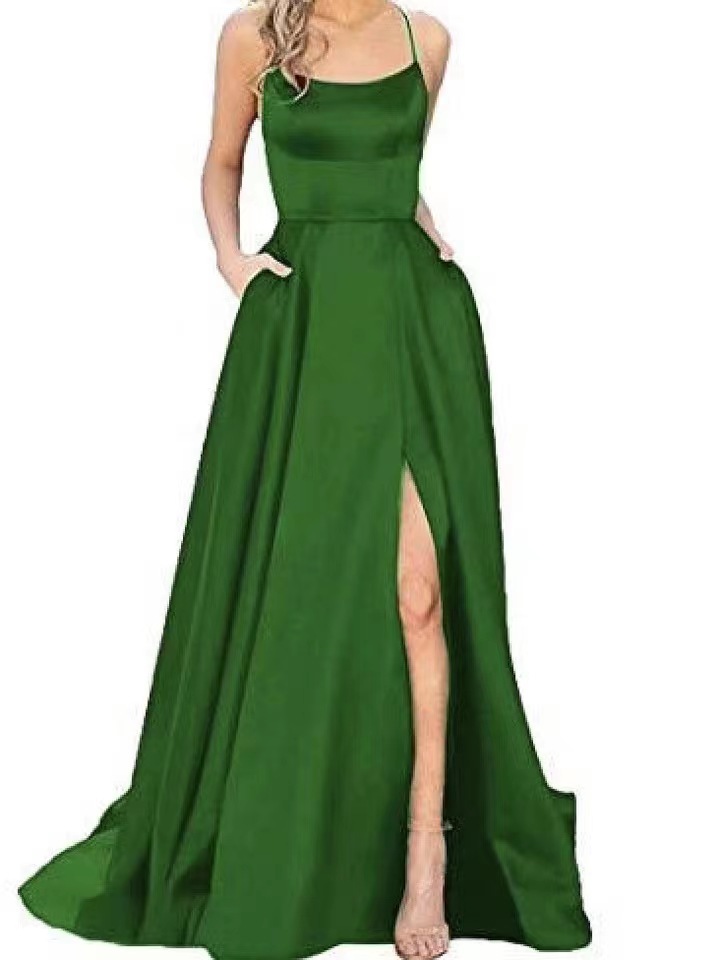 Long sexy evening dress, bodysuit, city style, Amazon, European style Long sexy evening dress, bodysuit, city style, Amazon, European style