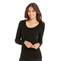 New Nordic female Merlinu wool warm knit undershirt bottom 100 hitch slim long sleeve T-shirt blouse