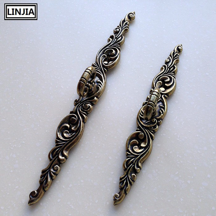 Qinggu Tongo-style antique-style antique wardrobe cabinet door drawer handle with handle simple furniture and garden handle 3339