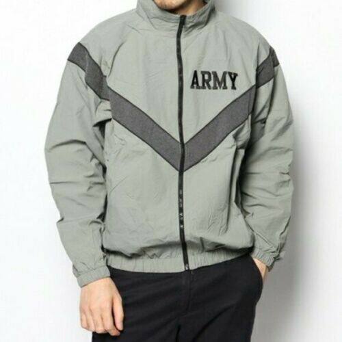 U.S. Army Public Army IPFU Workout Apparel PT Sports Jacket Gray Brand New Painted
