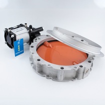Pneumatic dust butterfly valve for cement mixing station powder valve DN100 125 150 200 250 300