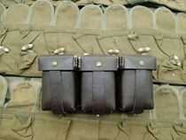 In stock brand new 1980s UK reproduction 1930s 98K style cowhide waist bag three warehouse bag miscellaneous bag