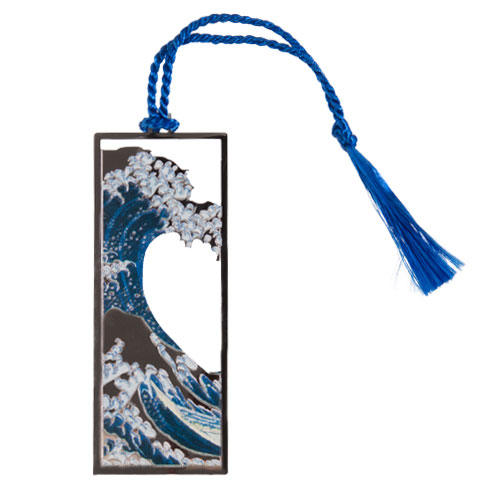 British Tourism Great Britain Museum Cultural and Creative Remembrance Gift boutique Kanagawa Surf Rift Metal Bookmark-Taobao