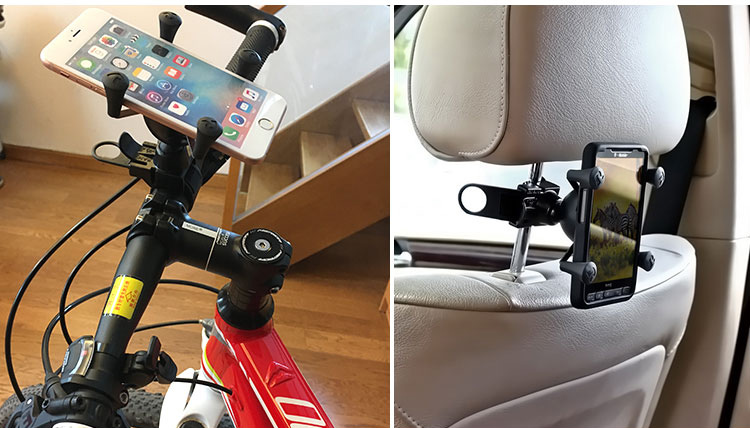 RAM của Hoa Kỳ gắn máy handlebar lắp khung cưỡi chiếc xe đạp điện khung sốc off-road dây đeo khung - Phụ kiện điện thoại trong ô tô giá để điện thoại ô tô