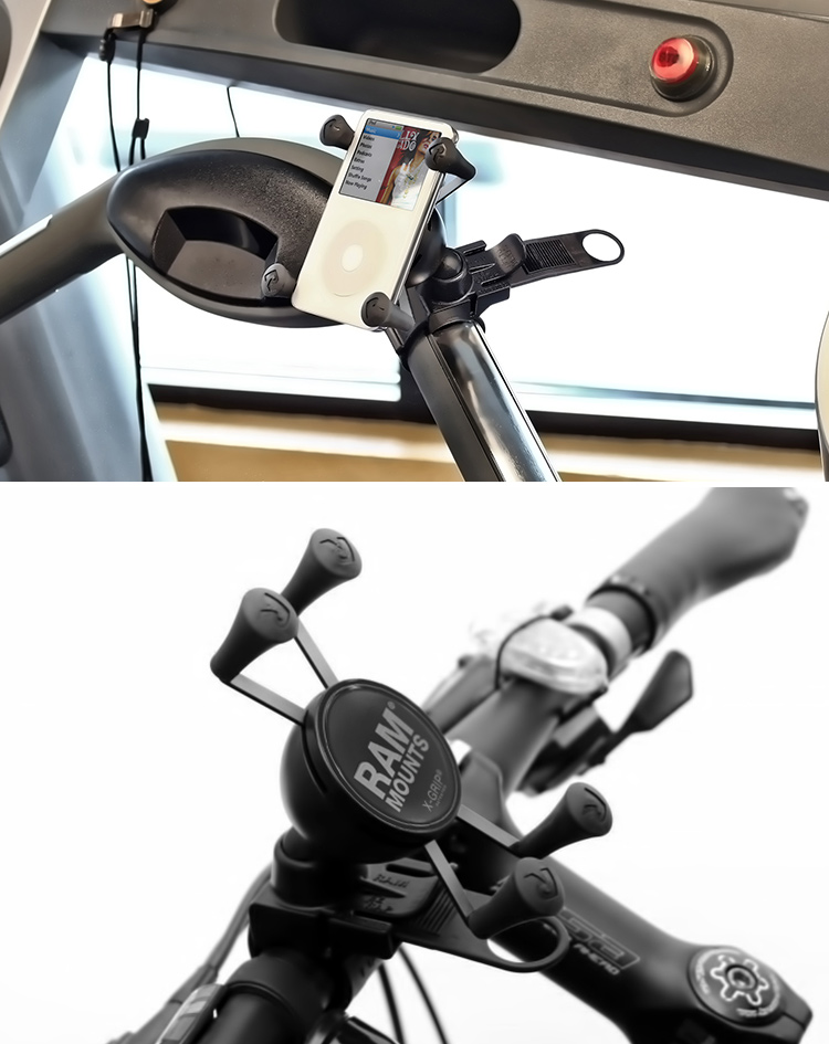 RAM của Hoa Kỳ gắn máy handlebar lắp khung cưỡi chiếc xe đạp điện khung sốc off-road dây đeo khung - Phụ kiện điện thoại trong ô tô giá để điện thoại ô tô