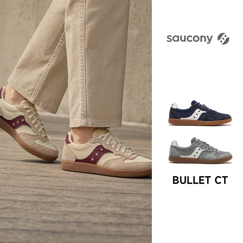 2026 New Saucony Bullet Ct Men's and Women's Retro Soft Trendy Sports Casual Shoes 2026 New Saucony Bullet Ct Men's and Women's Retro Soft Trendy Sports Casual Shoes