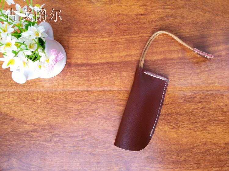 Túi thủ công sáng tạo nhỏ và đơn giản, túi da cá tính độc đáo ví móc chìa khóa nữ