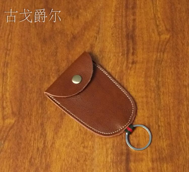 Túi da khóa da sáng tạo nam và nữ phong cách đơn giản khóa xe chìa khóa gói đa chức năng thắt lưng treo bộ chìa khóa - Trường hợp chính túi đựng chìa khóa xe máy