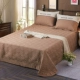 Tấm bông dày đơn mảnh Bông màu tím dày 1,5 m giường 1,8 m trải giường đơn drap giường cotton