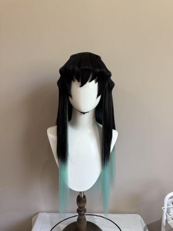 Rose Net High-Temperature Fiber Demon Slayer: Kimetsu No Yaiba Hashira Hashibira Inosuke Cosplay Wig Realistic Scalp Gradient