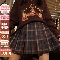 Original Mori Tribe Zu Brown Academy style jk uniform genuine dress dress a pleated skirt a pleated skirt 2021 New