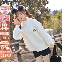 Original Mori tribe semi-high-collar coat soft glutinous soft glutinous sweater pullover students Korean inner knit sweater