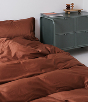 DAISYHOME RETRO caramel color 60 long velvet cotton SATIN cotton four-piece set of Nordic style bed and breakfast bedding