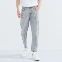 Джинсовая серая