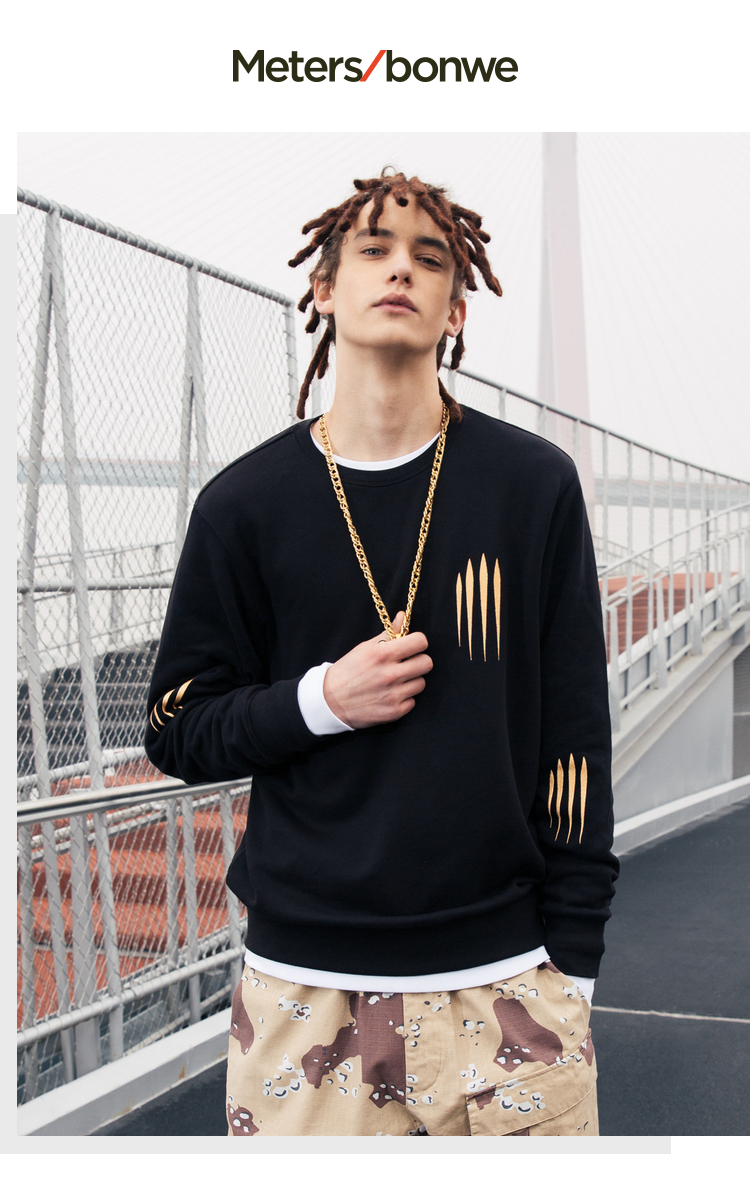 Sweatshirt homme METERS BONWE  METERSBONWE en Coton - Ref 3128913 Image 7