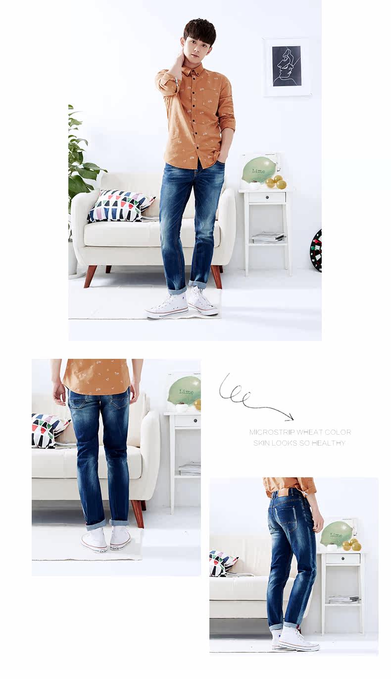 Jeans pour adolescent METERS BONWE en coton - Ref 1479224 Image 15