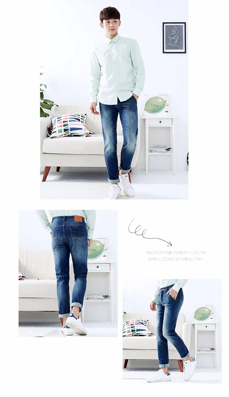 Jeans pour adolescent METERS BONWE en coton - Ref 1479070 Image 15