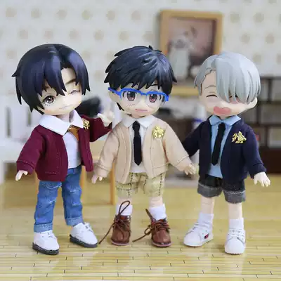 ob11 baby clothes Jasmine GSC clay head beautiful little pig Japanese college style uniform cardigan full 58 yuan