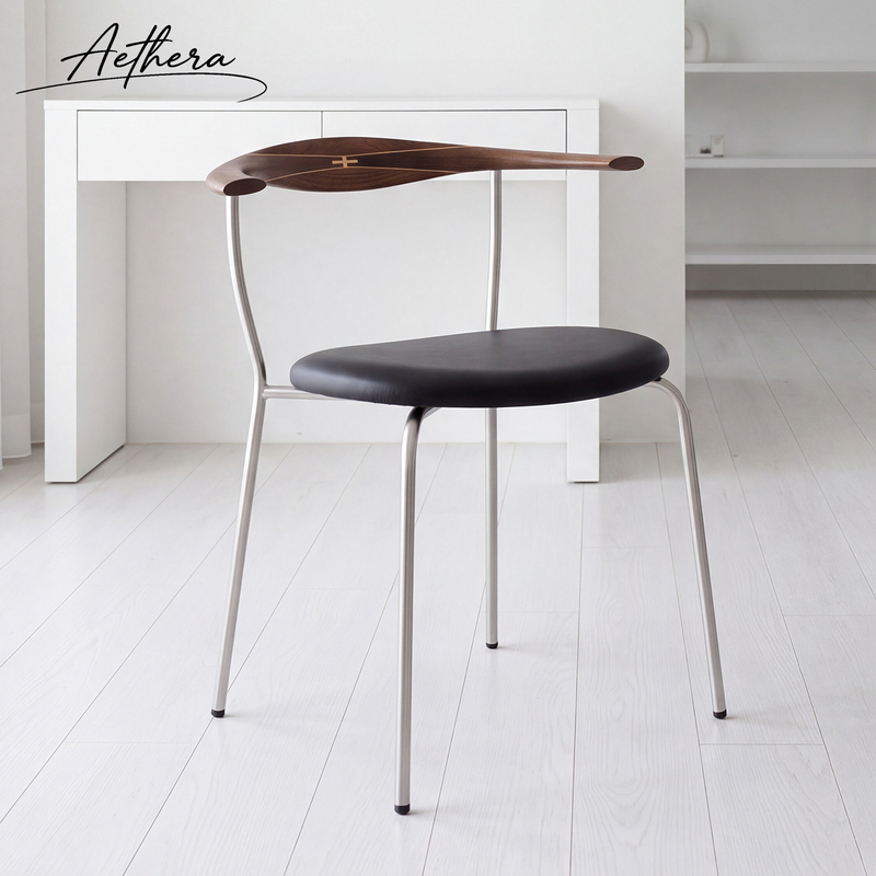 Aethera Nordic Bauhaus Mid-Century Style Designer Pp701 Dining Chair Cross-Shaped Solid Wood Backrest Horn Chair Aethera Nordic Bauhaus Mid-Century Style Designer Pp701 Dining Chair Cross-Shaped Solid Wood Backrest Horn Chair