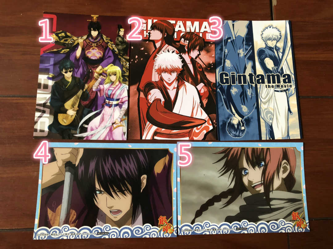 銀魂日版j World明信片高杉晉助阪田銀時桂小太郎