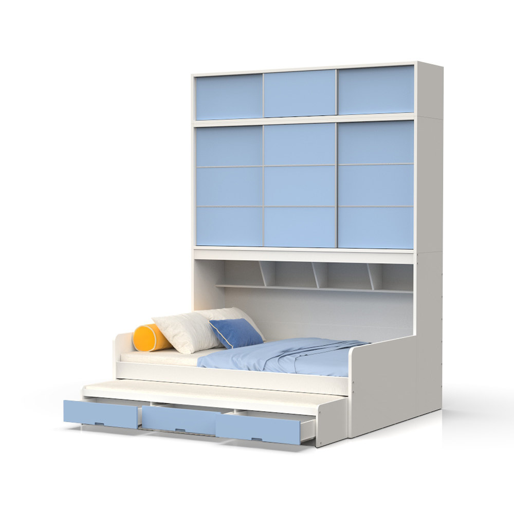 Children S Bed Wardrobe One Multifunctional Storage Bed Space
