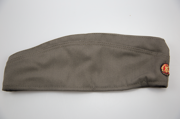 East German socialist German DDR NVA boat hat breech tweed fabric