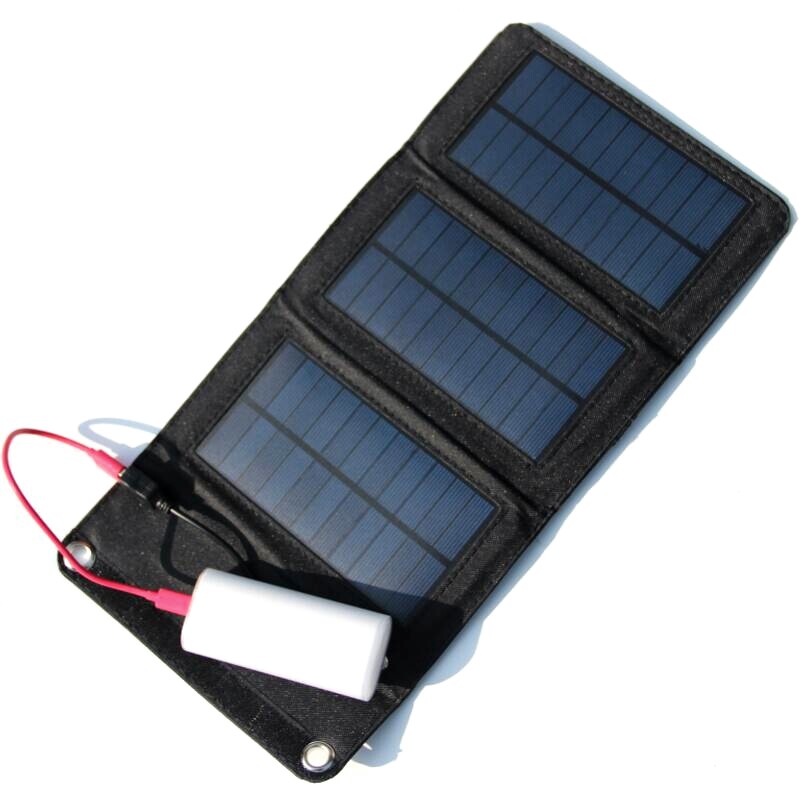 Portable Fold Stack 5W Solar Charger Action Power mobile charging Field Power Supply