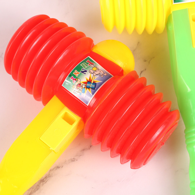 Kindergarten teaching Plastic sound hammer BB air hammer Whole person interaction cheer children beat toy hammer