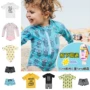 Hà Lan & kẻ cướp áo tắm trẻ em một mảnh áo tắm ngắn tay dài tay bé trai bơi thân quần áo trẻ em