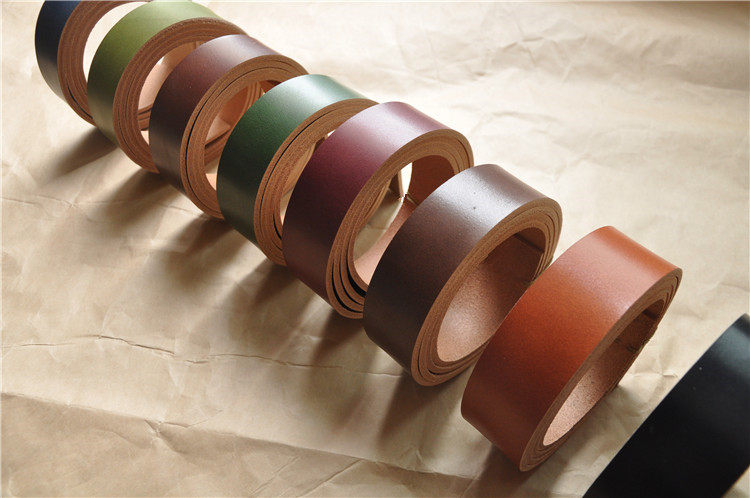 Nonge spot Japanese tochigi Tenjin tea core multi-fat saddle leather belt material leather material