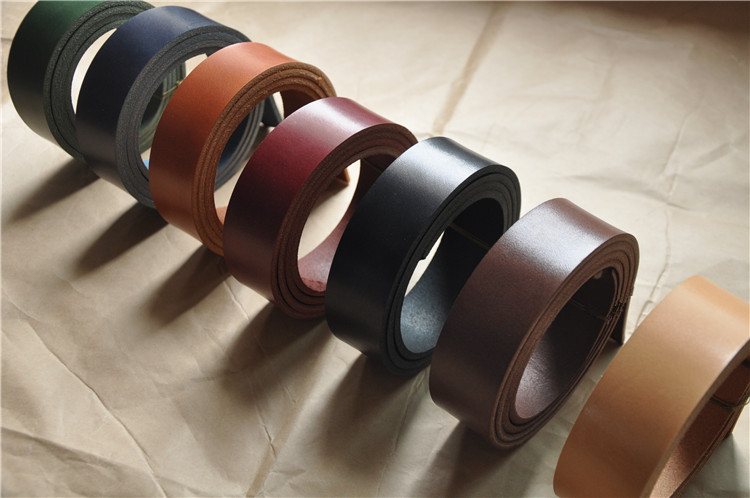 Nong leather spot Japanese tochigi transmuted multi-fat saddle leather belt material Belt material Leather material