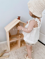 Livia Joy Imported Linen Exclusive Cotton Linen Original Lace Vest Sling Top Girls Clothing