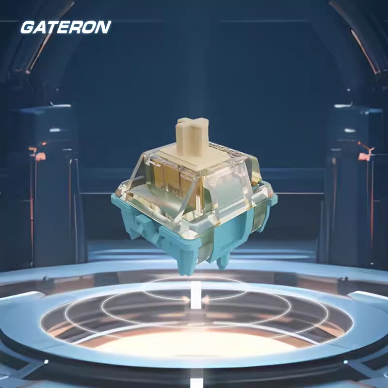 Gateron New Product Moon Exploration Axis 45Gf Dual-Track Series Axis Core Bottoming-Out Hifi Sound Keyboard Switch