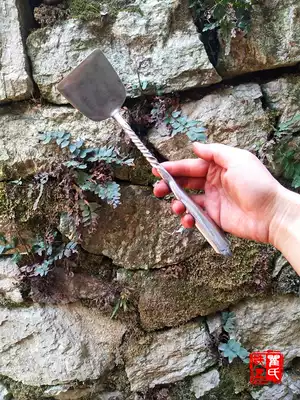 Qu's blacksmith shop flat head spatula flat head shovel pancake shovel household 304# stainless steel handmade forged