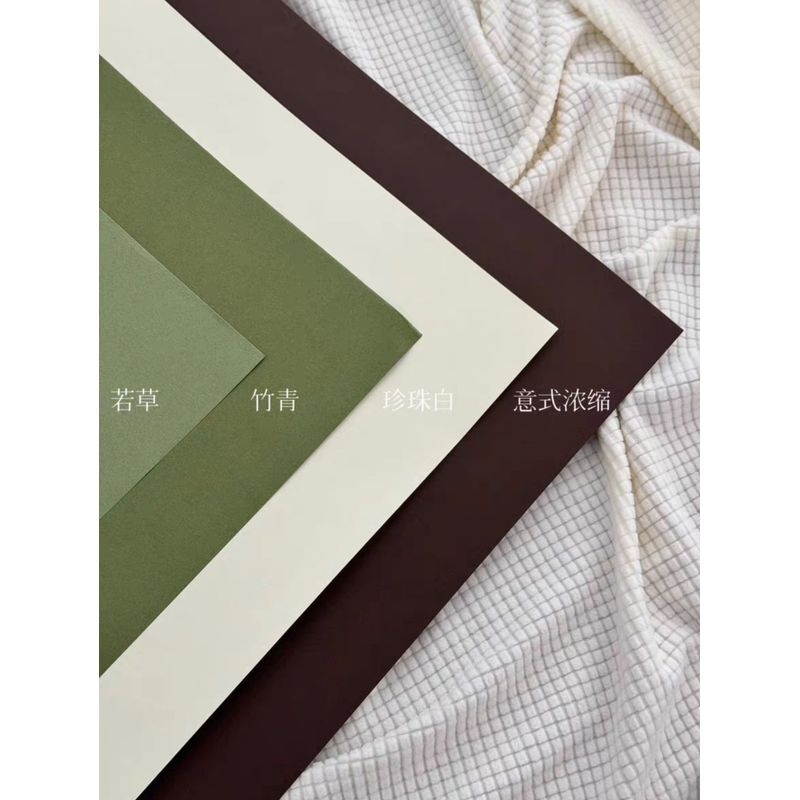 Fully Open Bamboo Green Asparagus Pearl White Jasper Paper Espresso Jasmine Paper Sunflower Thickeneded Jasper Paper Green Material