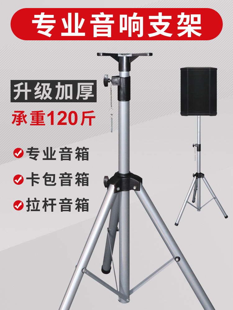 Sound Box Holder Tripod Silver Shelf Floor Stand Professional Sound Metal Stage Rack Card Bag Sound Bay Sub-Taobao