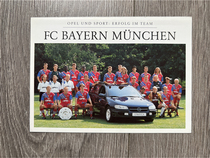 Family photo official card Bayern Munich 1994-1995 season white card Bundesliga