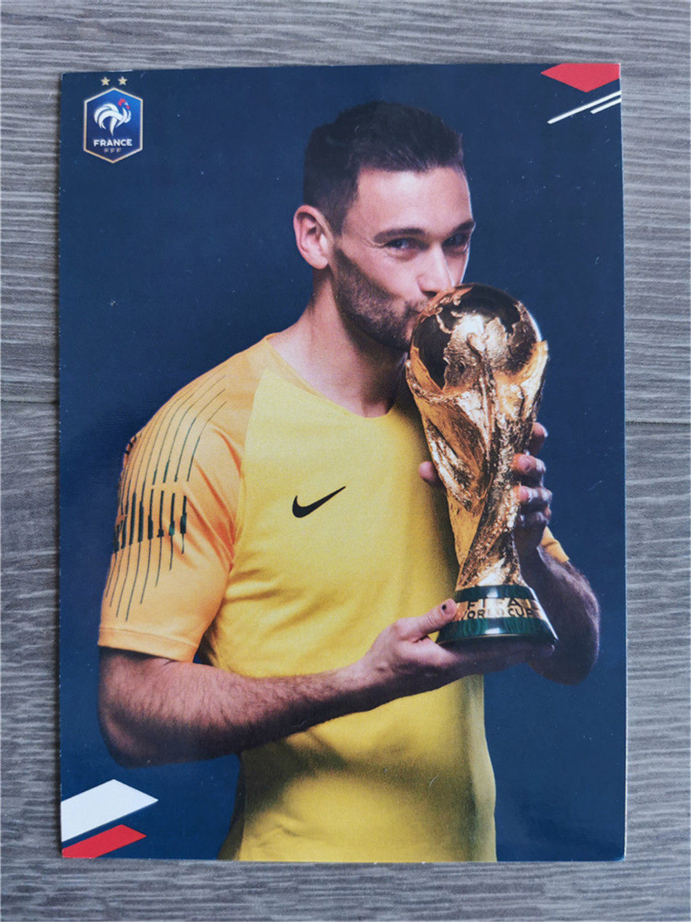 Lori Official Card White Card French Football Association 2018 World Championship Commemorative Card Original Glossy