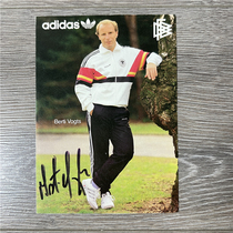 Vogts autographed official card DFB1986 German Football Association World Cup European Cup