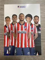 Five-person version White Card Madrid Athletics 2020-2021 Season Official Card Suarez Felix