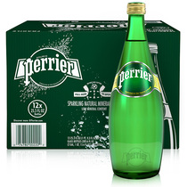 France Perrier Paris water original imported carbonated drink Soda water Natural mineral water 750ml*12 bottles