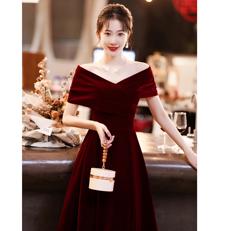 Evening dress, velvet winter skirt for pregnant, 14 years, suitable for teen, high waist, plus size Evening dress, velvet winter skirt for pregnant, 14 years, suitable for teen, high waist, plus size