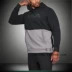 UA An Dema UNDER ARMOR nam tự canh tác dày tiêu chuẩn lớn cộng với áo len trùm đầu bằng nhung hoodie 1302294 - Thể thao lông cừu / jumper hoodie xám Thể thao lông cừu / jumper