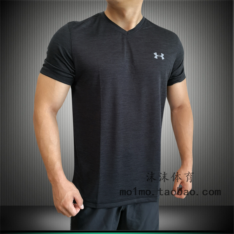 Một chiếc áo khoác nam Dema UNDER ARMOR UA lỏng nhanh khô tay chạy áo thun thể thao siêu mỏng 1228539 áo thun reebok nam