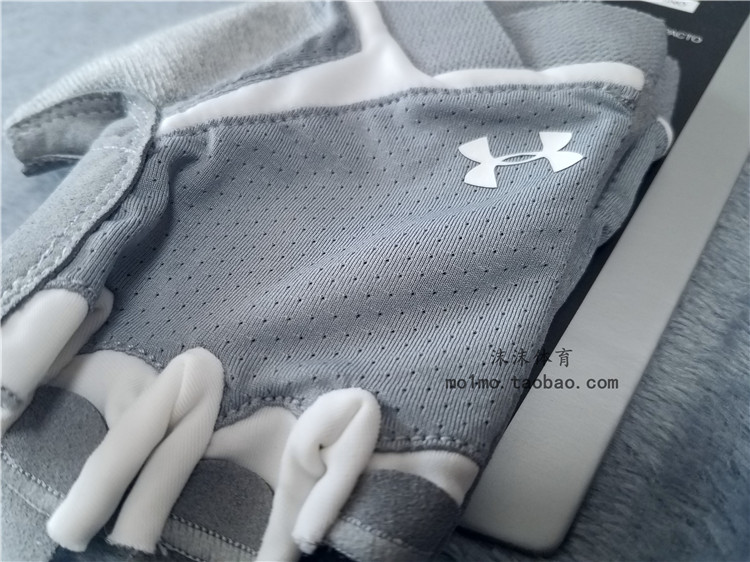 UA Một Dema THEO ARMOR của phụ nữ không trượt mặc tập thể dục đào tạo thể thao nửa ngón tay găng tay 1292064 găng tay làm vườn