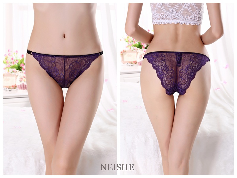 Giải phóng mặt bằng ren thấp eo không có dấu vết eo thấp kích thước lớn băng lụa trong suốt tập tin phụ nữ tam giác đồ lót giữa eo thu hút quần lót nam