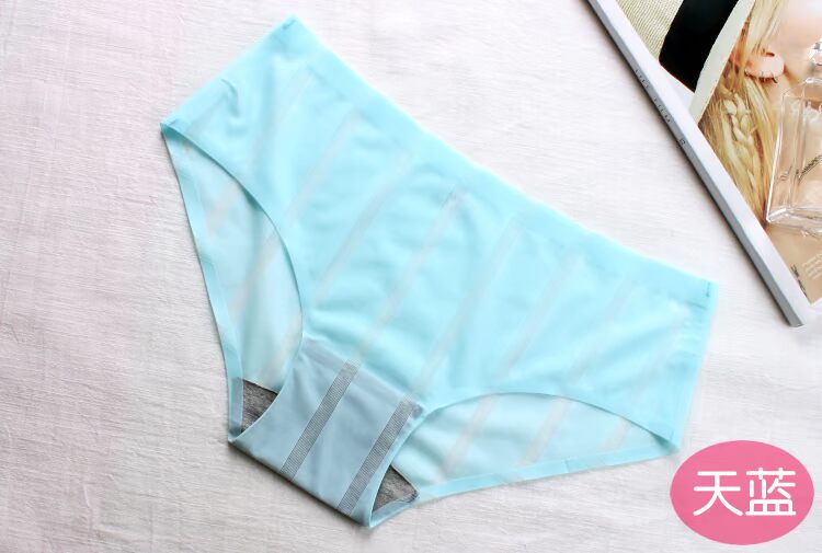 Giải phóng mặt bằng và nhanh chóng làm khô sọc lụa băng mà không có dấu vết của phụ nữ một mảnh kích thước lớn rỗng thấp eo phối cảnh cotton đồ lót nam cotton