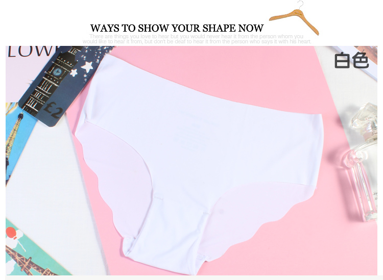 Giải phóng mặt bằng thoải mái Tracless Ice Silk One Piece Eo thấp Sexy Cotton nhồi bông Quần lót nữ Ren giữa eo mẫu quần sịp nam đẹp
