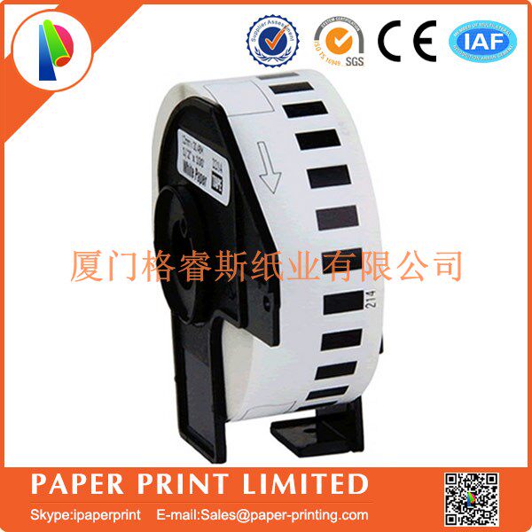 Special Price Promotion DK-22214 Mark Machine Ribbon White Bottom Black Character Manufacturer Price Low Quality Good Use Imported Raw Material