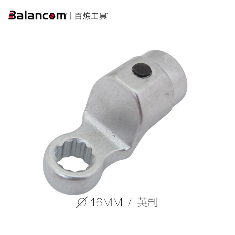 Imported inch round interface 16mm replaceable torque wrench hand plum blossom head with Shida style